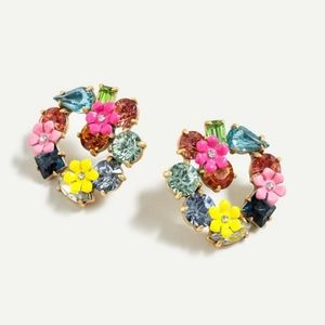 Floral Wreath Stud Earrings